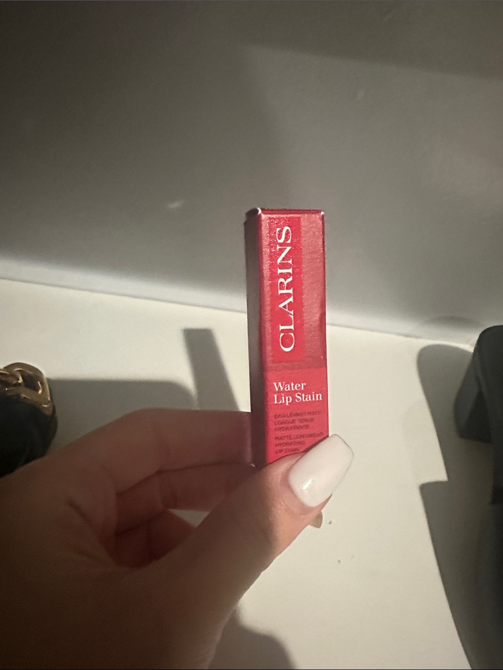 Clarins Water Lip Stain — Bright Red